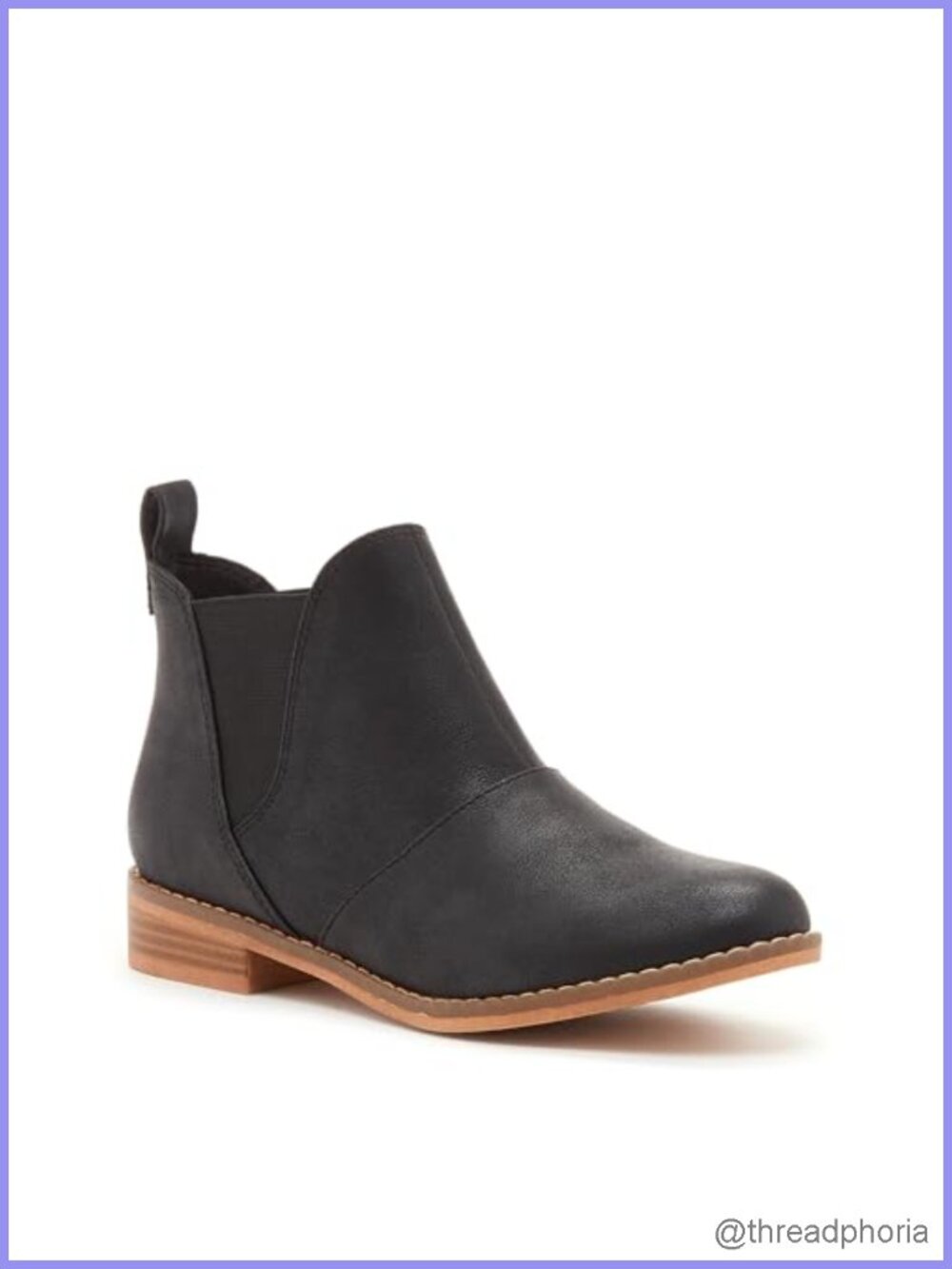 Chelsea Ankle Bootie Pointed Toe Low Block Heel Stretch Panel